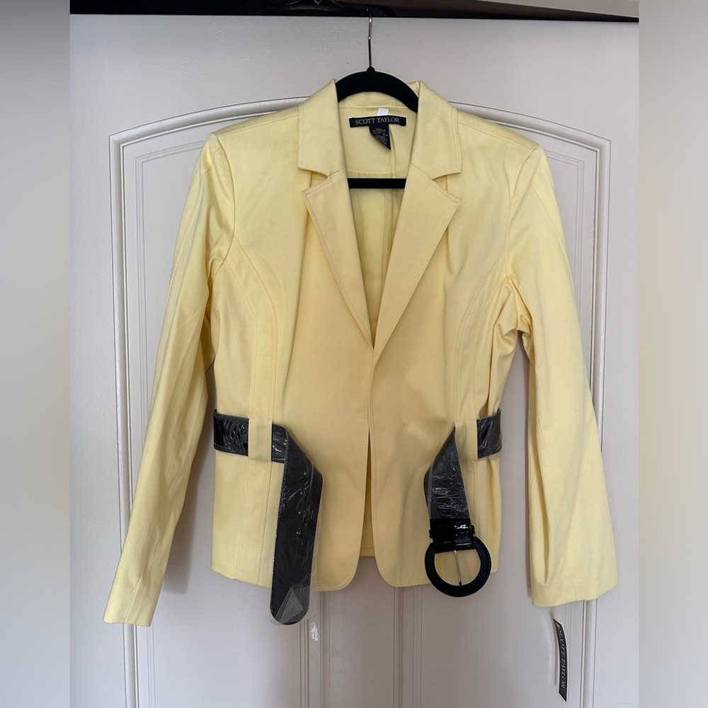 Scott Taylor lined and belted jacket
